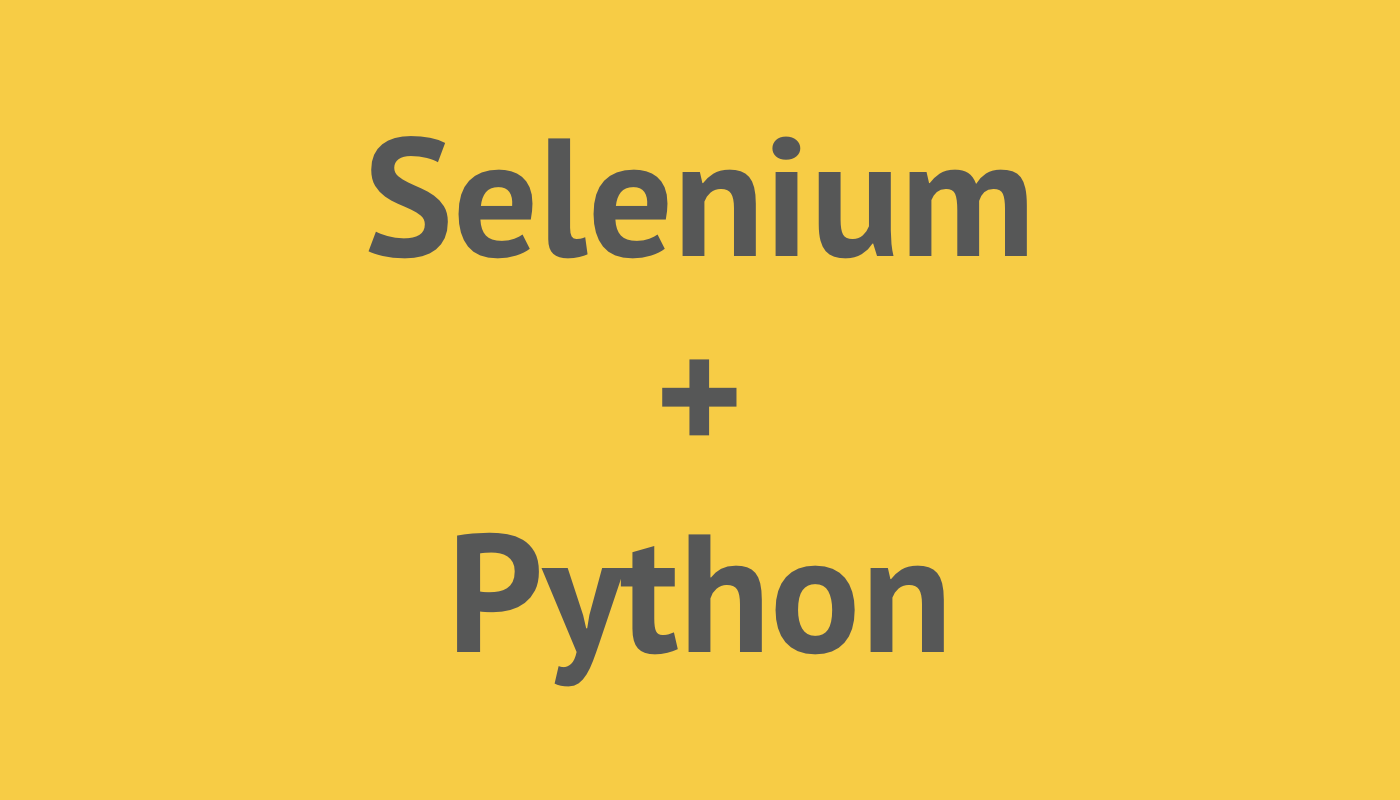 Python + Selenium cover