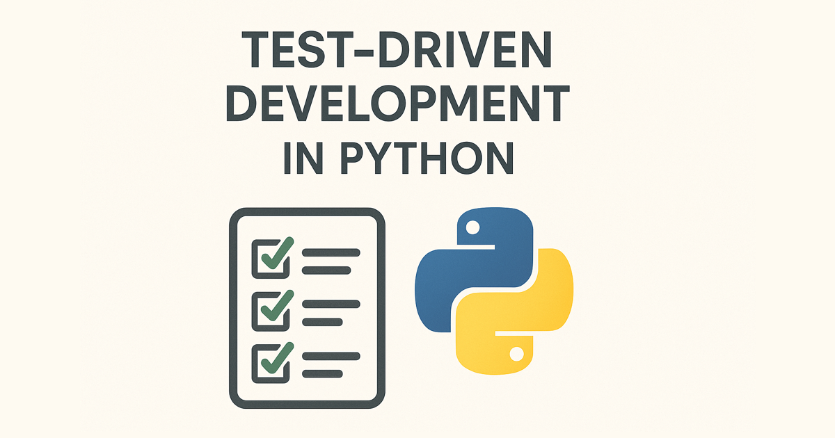 Image for the 'Test Driven Development з Python' course.